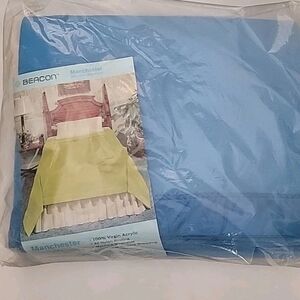 Beacon Blue Manchester Acrylic Blanket  72x90